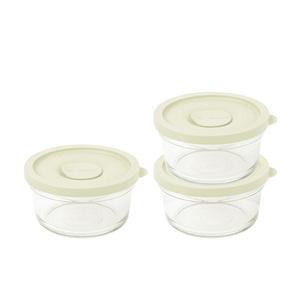 글라스락 렌지쿡 촉촉한 햇밥용기 원형 코코넛 밀크 용기