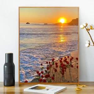 피포페인팅 DIY 명화그리기 장미 유화 그리기 집콕 취미/유화/그리기/색칠/홈인테리어/풍경/유화