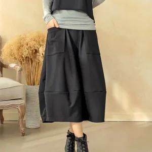 [디얼마미]시크 포켓 스커트 /미시옷 빅사이즈 엄마옷 중년 여성