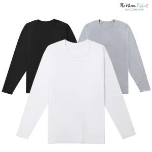 더나은 국산 순면 100 긴팔티 빅사이즈 XS - 4XL/라운드/티셔츠/반팔티/면티/반팔/남성/남자/흰색/여성티