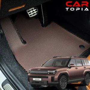 디올뉴 싼타페 MX5 벌집매트 TPE 더블 엠보 카매트 5인승 6인승 7인승 발판 하이브리드 가솔린 용품