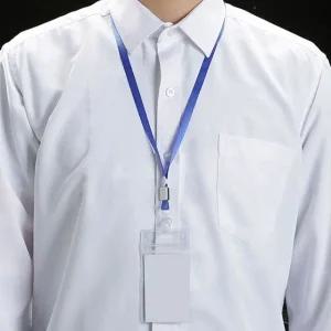 명찰 스트랩 사원증 연결 고리 목걸이 줄 부자재 관리용품 (WFJP9Z4)