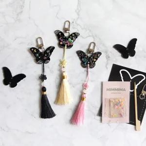 전통 태슬 나비 자개 노리개 키링 만들기 공예 DIY 세트 키트 9종 기념품 재료 외국인 한국 선물 나전칠기