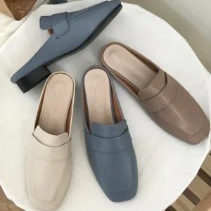 쪼리 뮬하이힐 방한 로퍼슬리퍼 방한화 슬리퍼구두