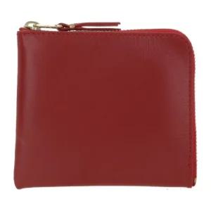 스무스 가죽 하프 집업 지갑 SA3100 RED