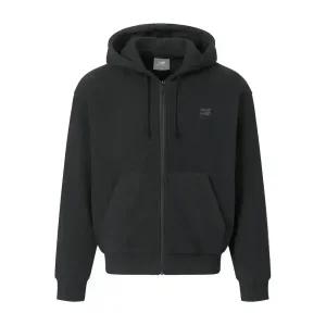 뉴발란스 폴라 플리스 여성 후드집업 후드자켓 후디 블랙 WJ43526-BK