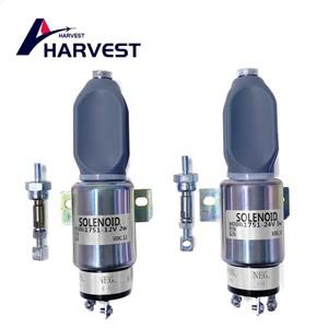 디젤 엔진 1751 정지 솔레노이드 밸브 전자 Flameout 연료 차단 스위치 발전기 액세서리 부품 DC12V 24V