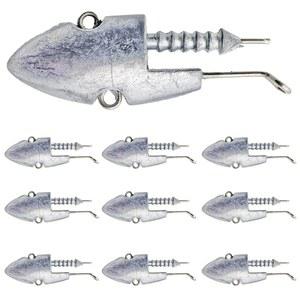 퍼뷸러스당 지그헤드 17g 28g 10 20개 세트 루어 웜 시게오모리 시바스 배스 낚시 클럽 샤드 커스텀