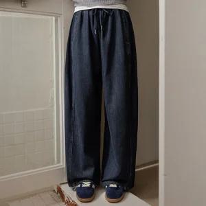 커버절개 융기모 스트링 밴딩데님(숏/기본/롱)