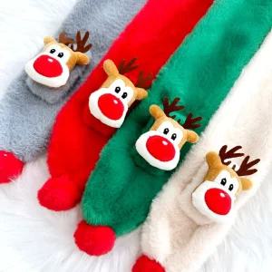 쁘띠목도리 쁘띠 루돌프 크리스마스목도리 크리스마스머플러 (별별창고)G 겨울머플러