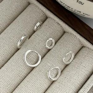은귀걸이 실버 미니 링귀걸이 데일리 심플 S990 (49gJV)