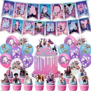 케이팝 데몬헌터스 파티 장식 소품 어린이 헌터릭스 풍선 파티풍선 케데헌 KPOP 루미