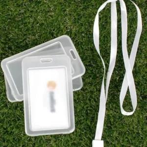 사원증과 카드 보관용 반투명 PVC 케이스 신분증과 수납 사무용 명함 아크릴