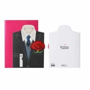 카네이션 기념일 카드 생일 편지 축하 메시지 선물용 (WFKN1TV)