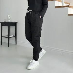 [라일리여성의류] Rly 남여공용 기모 밴딩 트레이닝 9부바지 40 9