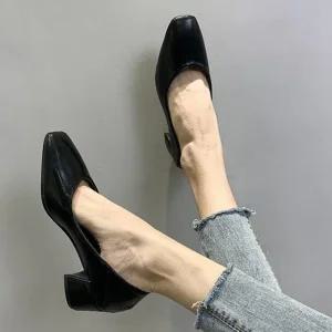 [아우트]펌프스 투웨이구두 거실슬리퍼 미들굽