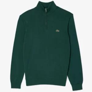 LACOSTE 라코스테 Classic Fit Zip Sweater  AH1980-YZP)  하프 집업 니트)