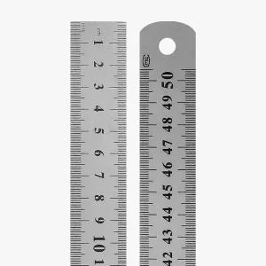 스테인리스 자 50cm 정밀 길이 측정기 고급 철제 제도용