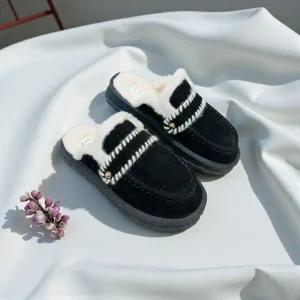 [갤러리아] 고세 데일리 여성 스웨이드 양털 플랫폼 방한 슬리퍼 GZO5F107 블랙 3cm