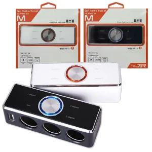 티엔알 급속 충전 USB지원 3구 확장 소켓차량용품 자동차 멀소켓 자동차멀 소품 다용도 USB