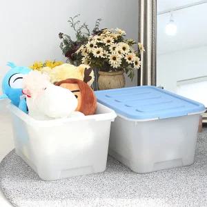 화이트블럭 리빙박스 수납정리함 24L 2개