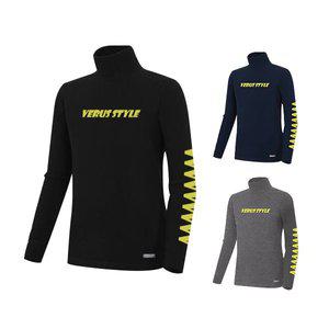 [베루스] 남녀공용 면 긴목티셔츠 VE-CL522 빅사이즈 M~3XL