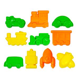 미니 이동수단 모양틀/키즈맘아트 모래 촉감 놀이 모양 칼 찍기 틀 커터 몰드 세트 모래성 모션 샌드 아트