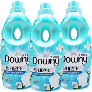 다우니 섬유유연제 실내건조 프레시 클린 1L 3개 , 고농축 본품 용기