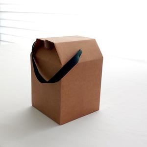 손잡이상자 120 골직끈 선물포장 크라프트 머그컵 쿠키 베이글 떡 수제청 꿀 무지 케이스