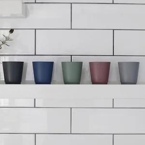 실리콘 파스텔 물컵 일자컵 음료컵 휴대컵 250ml 2p