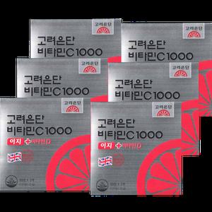 고려은단 비타민C 1000 이지 + 비타민D 600mg 120개입 6박스(12개월)_WB