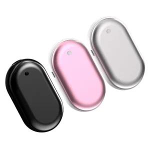 충전식 대용량 5000mah 전자핫팩 휴대용 전기 핫팩 손난로 보조배터리 USB C타입 주머니 손날로