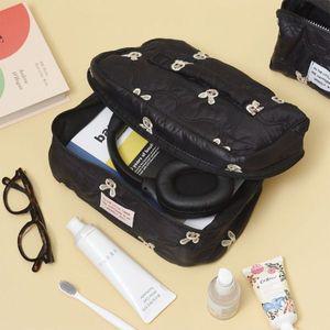 브리스크스타일 대용량 블랙 토끼 여행용 속옷 화장품 파우치