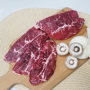 1등급 국내산 육우 소고기 부채살 스테이크 300g