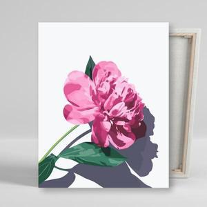 [아트박스]/아이러브페인팅 DIY캔버스형 그림그리기 40x50cm 그림자 모란꽃