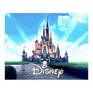 [IXHIEVCK_4B]디즈니그리기 페인팅 캐릭터 캐슬 40X50