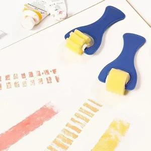 [셀러허브 패션][JHQS7OJW_4B]줄무늬롤러 스펀지도장 미술재료 4종