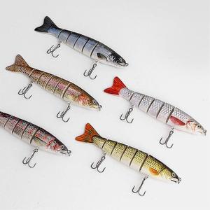 [JHQSRMPL_52DF]히트피싱 6단 관절 루어 5p세트