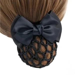 여성 리본핀 머리망 단정한 헤어 삔 호텔 병원 발레 올림 간호사 승무원 위생 예쁜 망핀