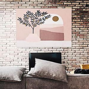 캔버스그림 심플거실 액자 석양 대형 패브릭 인테리어 S