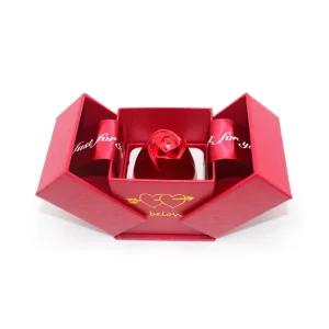 고백 반지 쥬얼리 장미 포인트 케이스/고백/프로포즈/반지함/보관함/예식용/커플링/고급/선물용/이벤트