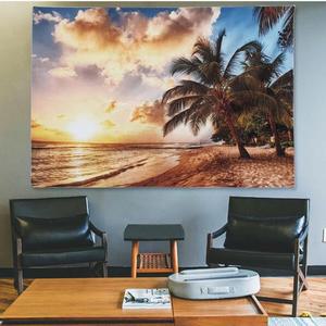 거실그림 인유행테리어 패브릭 바닷가 풍경 포스터