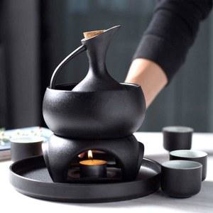 사케 중탕기 청주 도쿠리 주전자 온주기 포트 혼술 중탕 세트