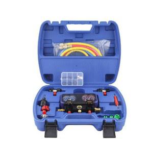 자동차 에어컨 정비 도구세트 수리 매니 조절기 측정 매니폴드게 가스