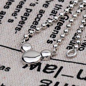 [애슬릿] 유아 은 목걸이 어린이 키즈 실버 925 쥐 띠 펜던트 체인