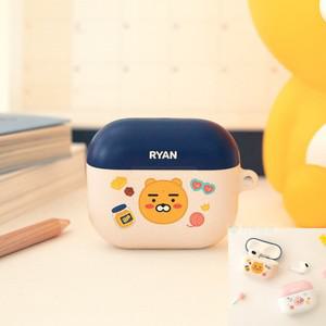 히뚜상점 에어팟 케이스 카카오프렌즈 3 라이언 일체형 프로 귀여운 프로용 헤드셋 노글루 커버 실리콘 키