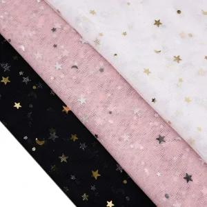 망사천 별과달 반짝이 원단 DIY 의류 RD-12306