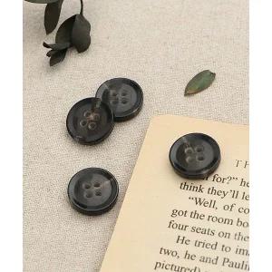 패션스타트 투톤 자켓 트렌치 코트단추 15mm 4개입 블랙