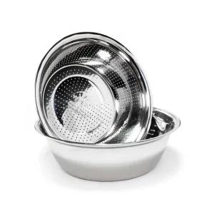 퀸센스 멀티 바스켓 2종세트 믹싱볼 세트 다라이 바스켓 다라이 타공볼 양푼이 다용도볼