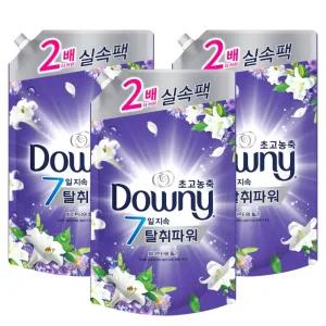 다우니 초고농축 섬유유연제 화이트티와 릴리 리필 1.6L 3개